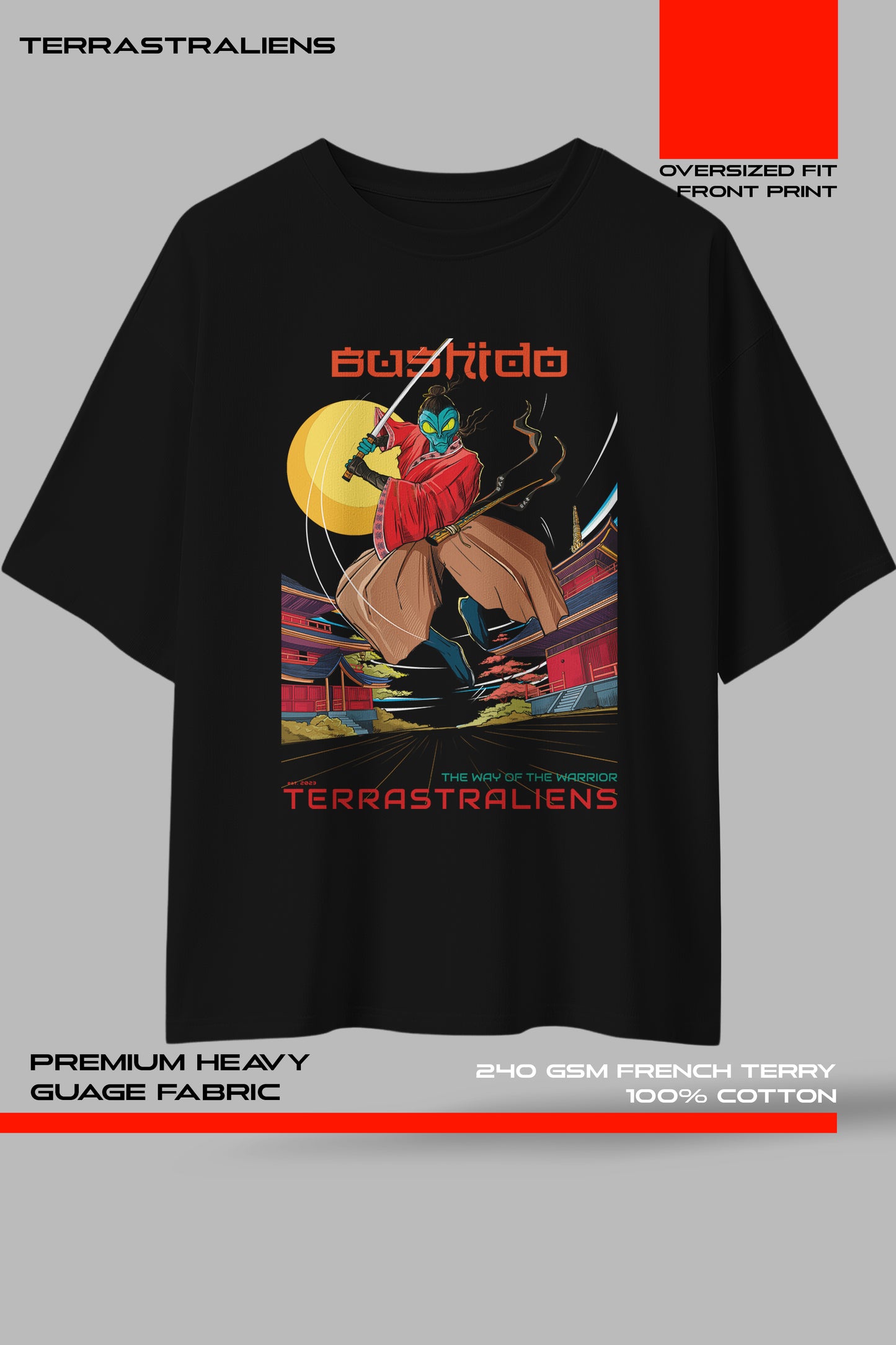 Samurai-Part 1-Premium Oversized T-shirt