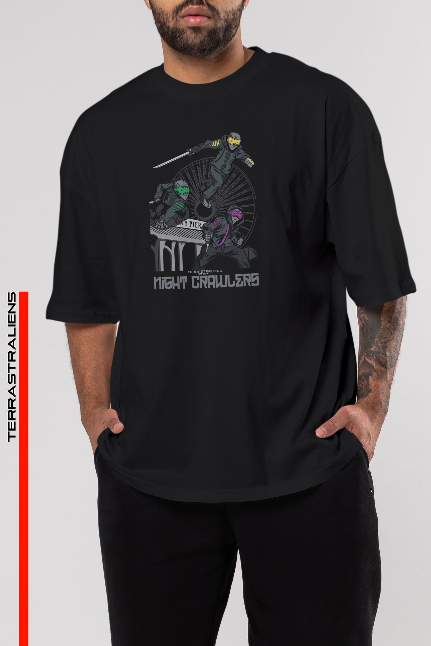 Night Crawlers-Premium Oversized T-shirt