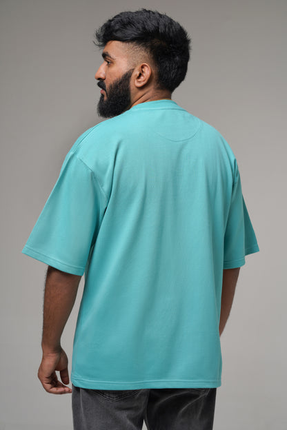 DUSTY TURQUOISE-Premium Oversized T-shirt